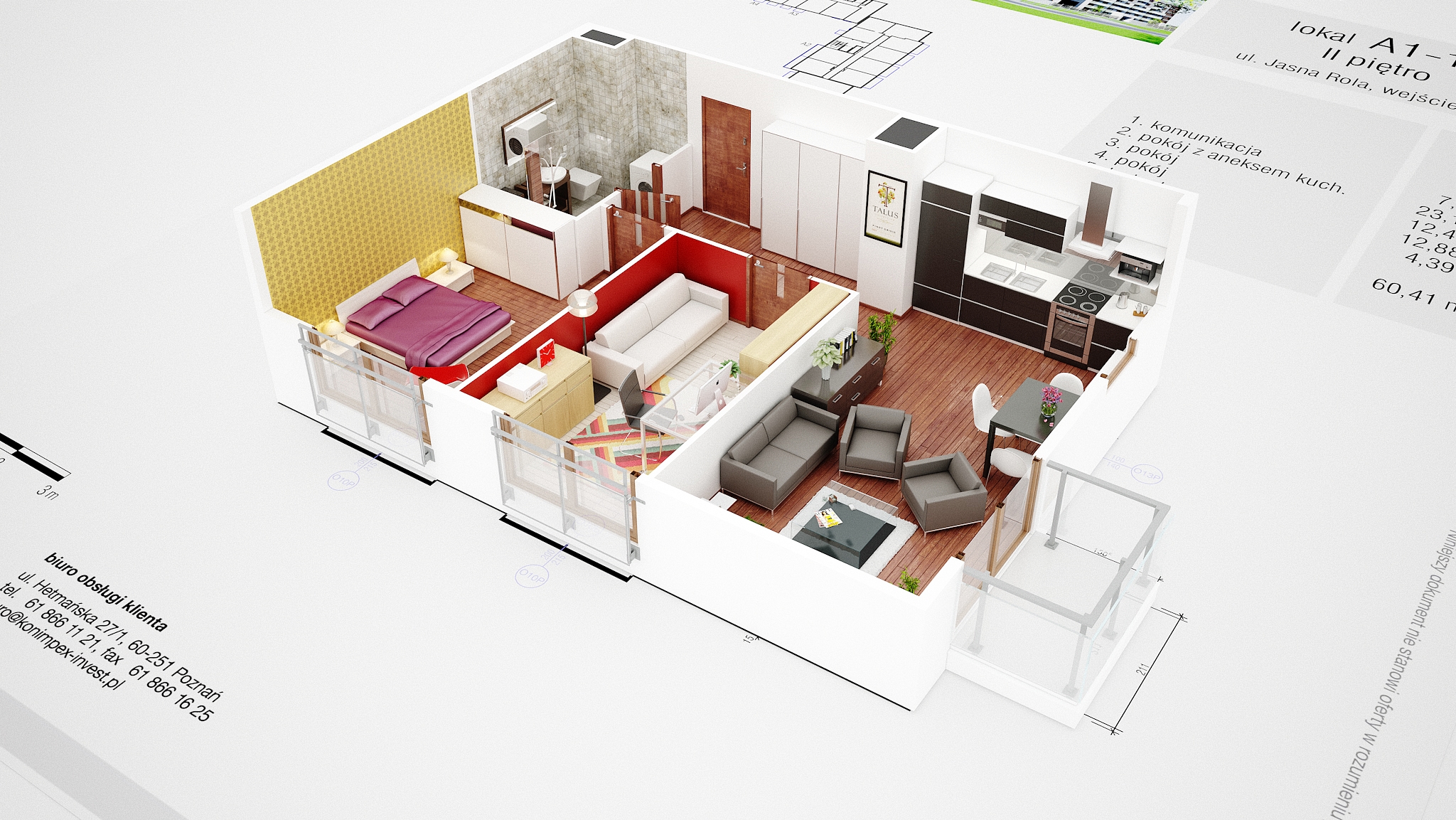 Frame from a 3D visualization